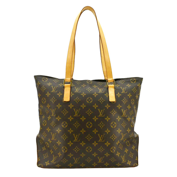 LOUIS VUITTON Cabas Piano Monogram Canvas Tote Bag Brown