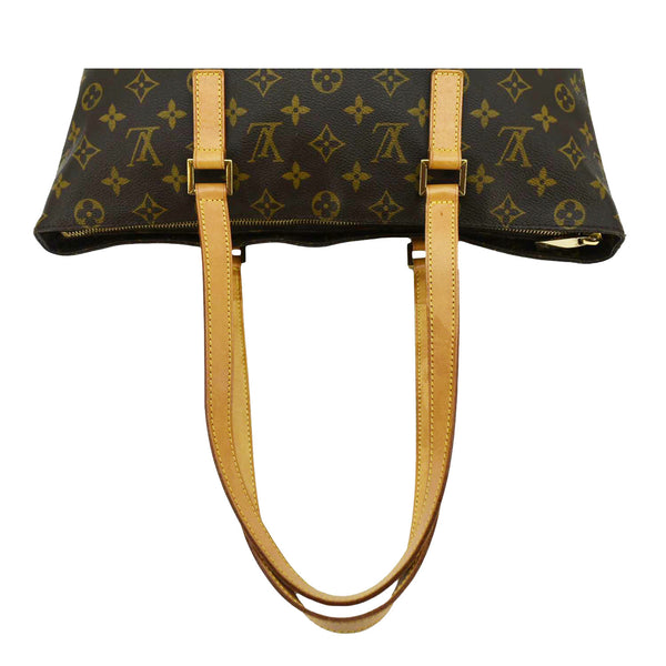 LOUIS VUITTON Cabas Piano Monogram Canvas Tote Bag Brown