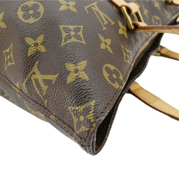 LOUIS VUITTON Cabas Piano Monogram Canvas Tote Bag Brown