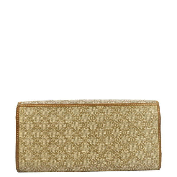 CELINE Vintage Macadam Canvas Wallet Beige