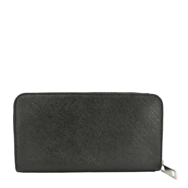 GIVENCHY Iconic Suffiano Leather Zip Long Wallet Black