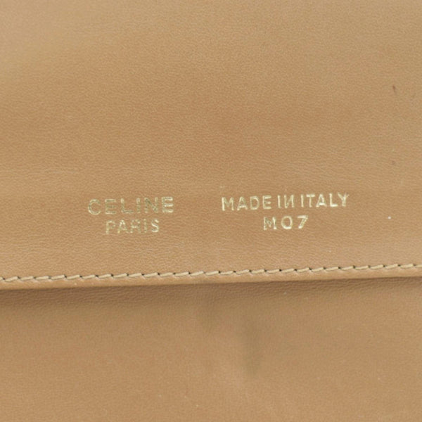 CELINE Vintage Macadam Canvas Wallet Beige