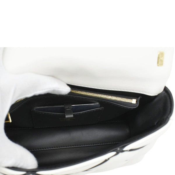 LOUIS VUITTON GO-14 MM Malletage Leather Shoulder Bag White