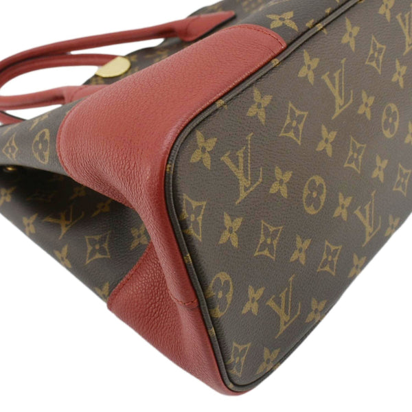 LOUIS VUITTON Flandrin Monogram Canvas Tote Shoulder Bag Cherry