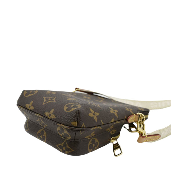 LOUIS VUITTON Utility Phone Sleeve Monogram Canvas Crossbody Bag Brown