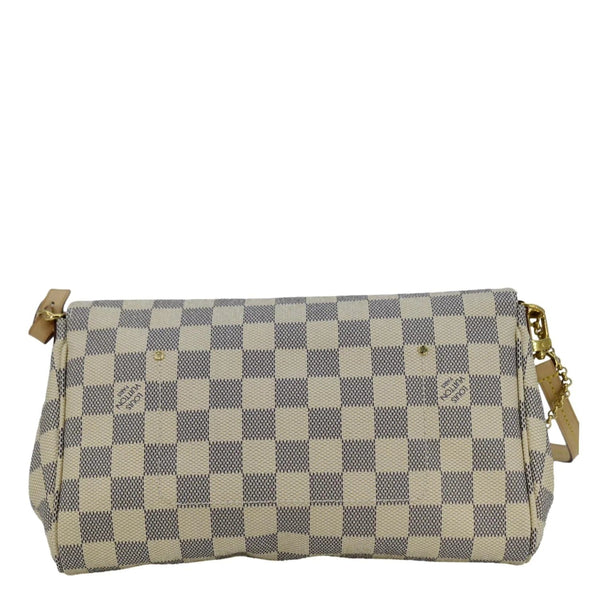 LOUIS VUITTON Favorite MM Damier Azur Crossbody Bag White