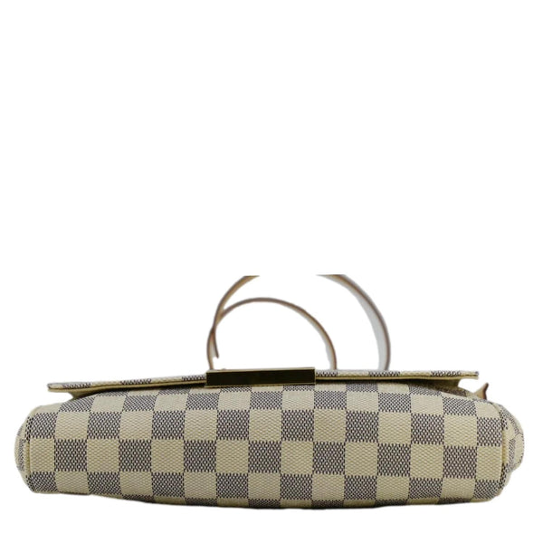 LOUIS VUITTON Favorite MM Damier Azur Crossbody Bag White