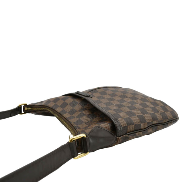 LOUIS VUITTON Bloomsbury PM Damier Ebene Crossbody Bag Brown left corner look