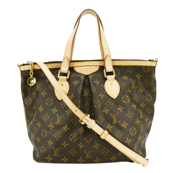 LOUIS VUITTON Palermo PM Monogram Canvas Shoulder Bag Brown