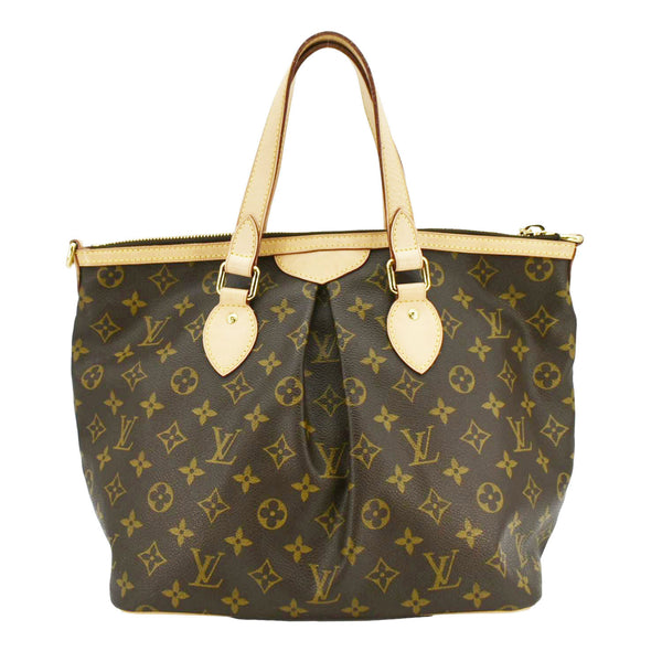 LOUIS VUITTON Palermo PM Monogram Canvas Shoulder Bag Brown