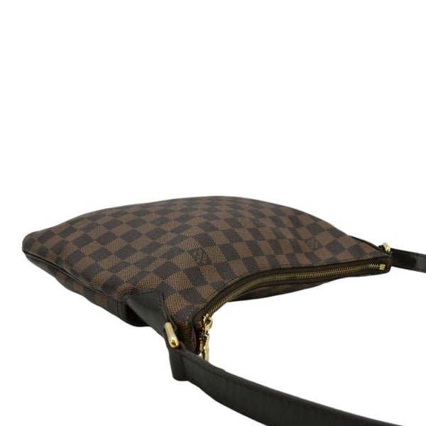 LOUIS VUITTON Bloomsbury PM Damier Ebene Crossbody Bag Brown right corner look