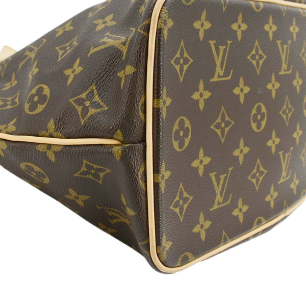 LOUIS VUITTON Palermo PM Monogram Canvas Shoulder Bag Brown