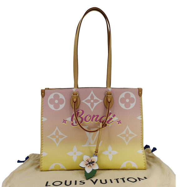 LOUIS VUITTON Onthego GM  By The Pool Raffia Canvas Tote Bag Multicolor