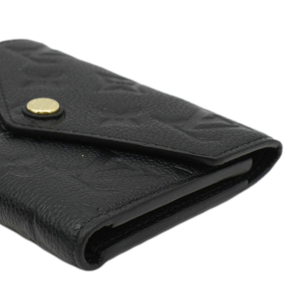 LOUIS VUITTON Victorine Monogram Empreinte Wallet Black