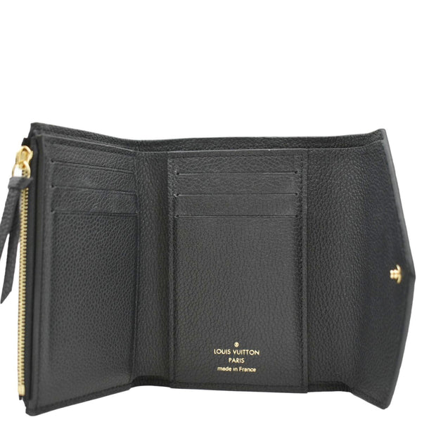 LOUIS VUITTON Victorine Monogram Empreinte Wallet Black