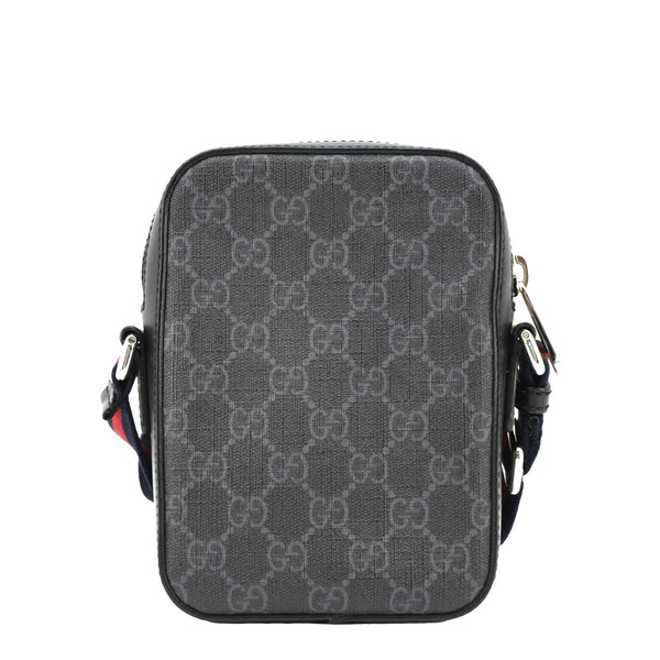 GUCCI GG Supreme Canvas Web Messenger Bag Black 598103