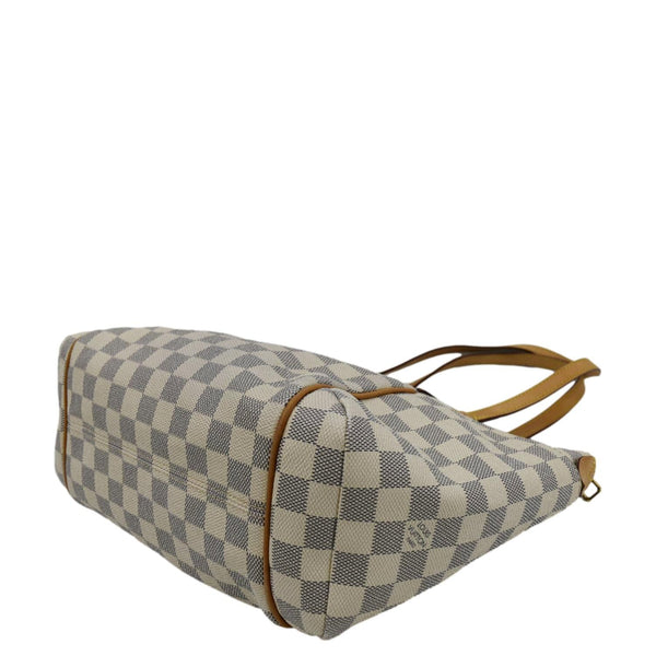 LOUIS VUITTON Totally PM Damier Azur Shoulder Bag White