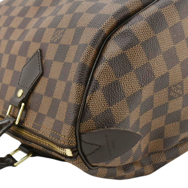 LOUIS VUITTON Speedy 30 Damier Ebene Satchel Bag Brown