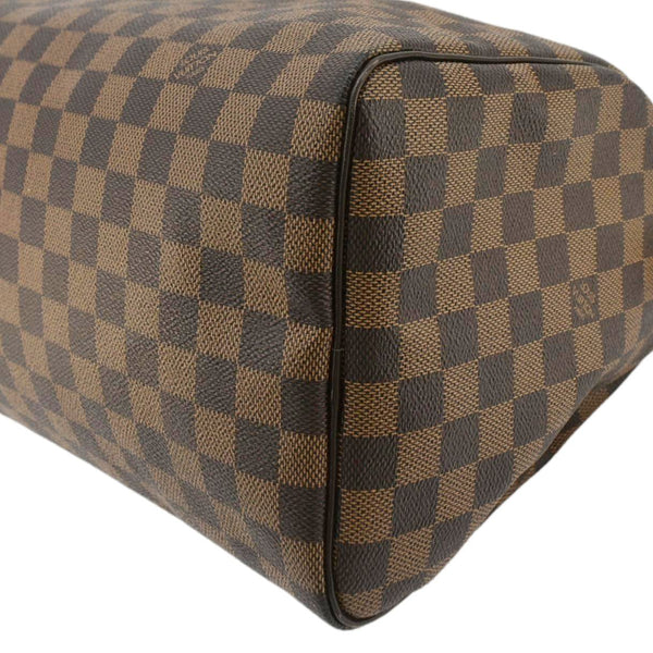 LOUIS VUITTON Speedy 30 Damier Ebene Satchel Bag Brown