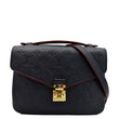 LOUIS VUITTON Metis Pochette Empreinte Leather Crossbody Bag Navy Blue