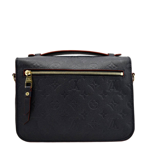 LOUIS VUITTON Metis Pochette Empreinte Leather Crossbody Bag Navy Blue