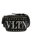 VALENTINO VLTN Rockstud Spike Quilted Leather Bum Bag Black front look