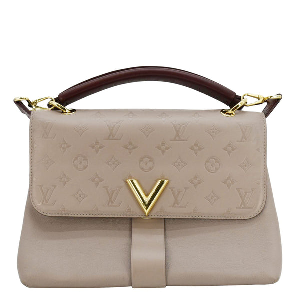 LOUIS VUITTON Very One Handle Calfskin Monogram Shoulder Bag Beige