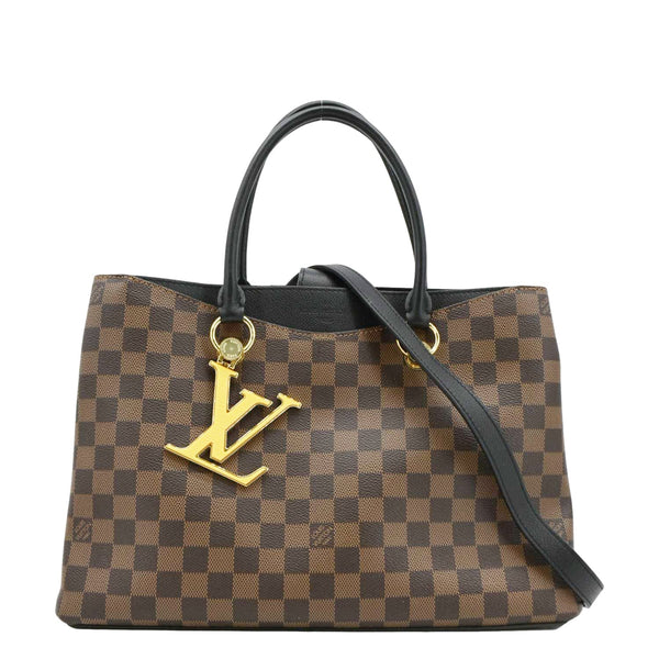 LOUIS VUITTON LV Riverside Damier Ebene Shoulder Bag Black