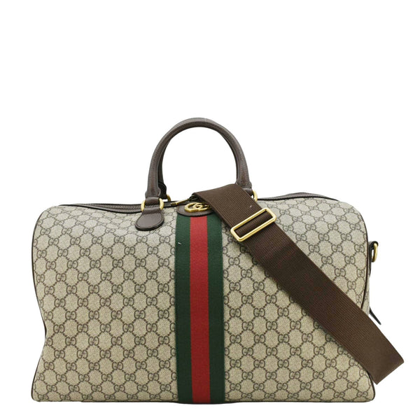 GUCCI Ophidia Carry-on Medium GG Supreme Canvas Duffle Bag Beige 547953