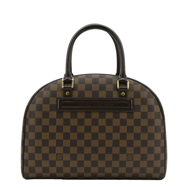 \LV Nolita Damier Ebene Satchel Bag Brown front side