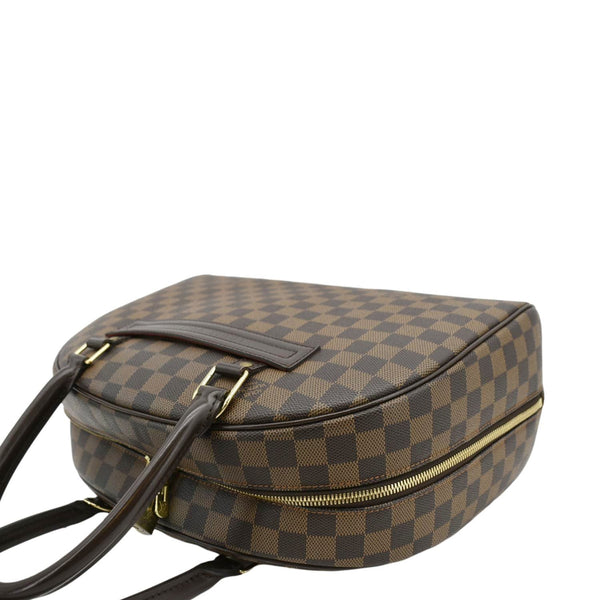 LOUIS VUITTON Nolita Damier Ebene Satchel Bag Brown