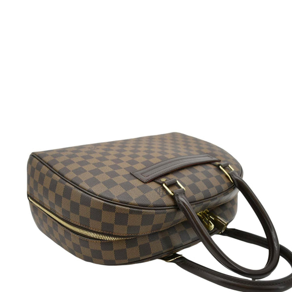 LOUIS VUITTON Nolita Damier Ebene Satchel Bag Brown