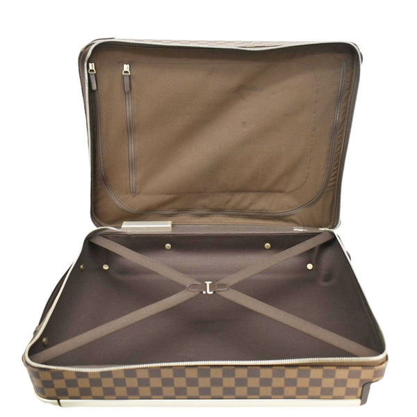 LOUIS VUITTON Horizon 55 Damier Ebene Rolling Suitcase Brown