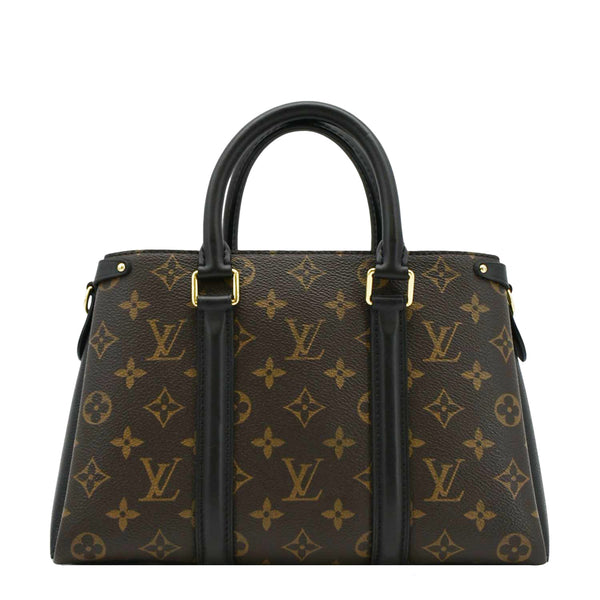 LOUIS VUITTON Soufflot BB Monogram Leather Shoulder Bag Black