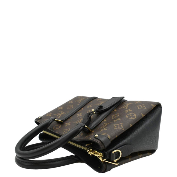 LOUIS VUITTON Soufflot BB Monogram Leather Shoulder Bag Black