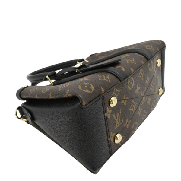 LOUIS VUITTON Soufflot BB Monogram Leather Shoulder Bag Black