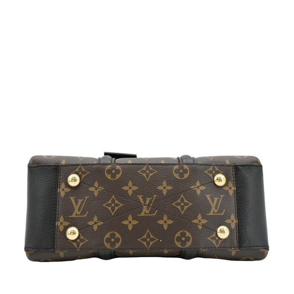 LOUIS VUITTON Soufflot BB Monogram Leather Shoulder Bag Black