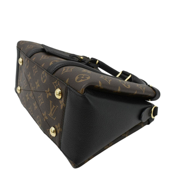 LOUIS VUITTON Soufflot BB Monogram Leather Shoulder Bag Black