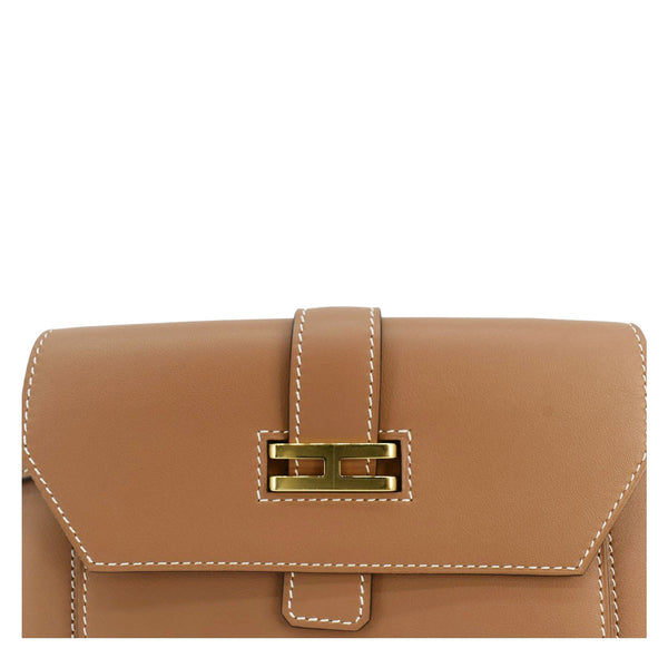 HERMES Elan Leaher Pocket Belt Bag Brown