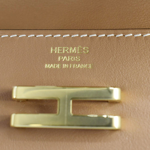 HERMES Elan Leaher Pocket Belt Bag Brown