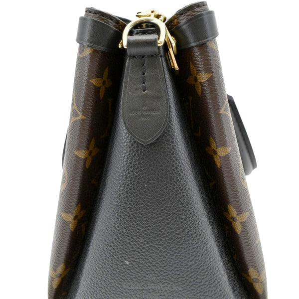 LOUIS VUITTON Soufflot BB Monogram Leather Shoulder Bag Black