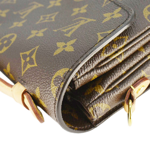 LOUIS VUITTON  Metis Pochette Monogram Canvas Crossbody Bag Brown