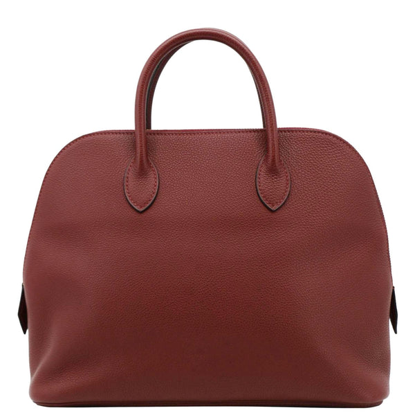 HERMES Bolide 30 Vintage Taurillon Leather Satchelmaroon