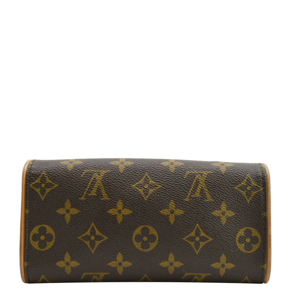 LOUIS VUITTON Pochette Twin Monogram Canvas Crossbody Bag Brown