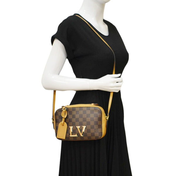 LOUIS VUITTON Santa Monica Demier Ebene Crossbody Bag Brown