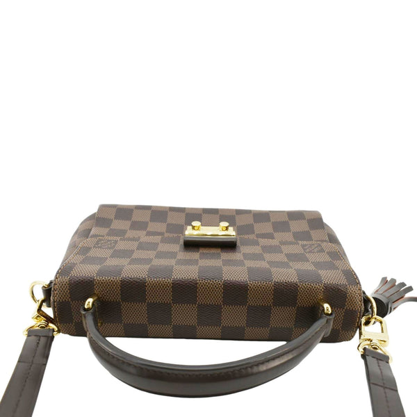 LOUIS VUITTON Croisette Damier Ebene Crossbody Bag Brown