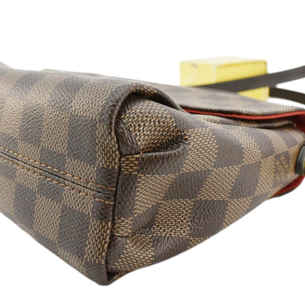 LOUIS VUITTON Croisette Damier Ebene Crossbody Bag Brown