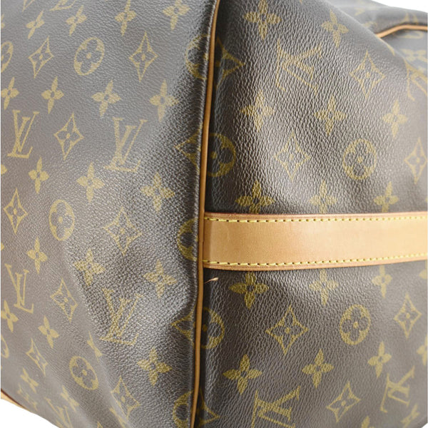 LOUIS VUITTON Keepall 55 Bandouliere Monogram Canvas Travel Bag Brown