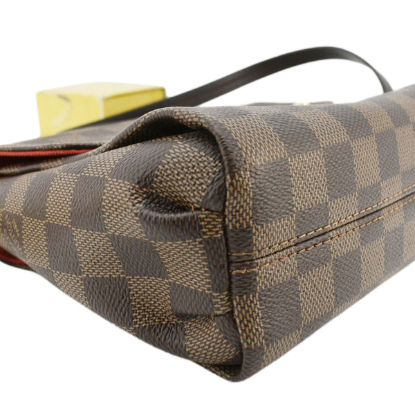 LOUIS VUITTON Croisette Damier Ebene Crossbody Bag Brown