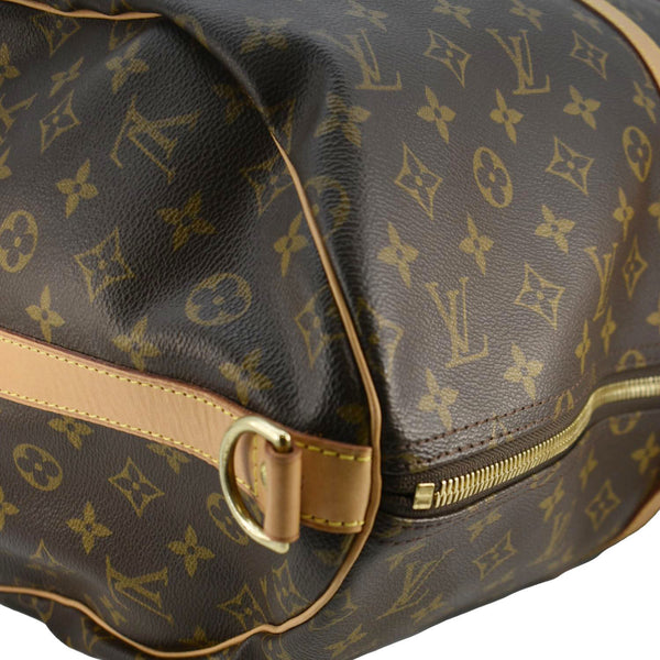 LOUIS VUITTON Keepall 55 Bandouliere Monogram Canvas Travel Bag Brown